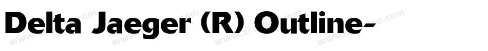 Delta Jaeger (R) Outline字体转换